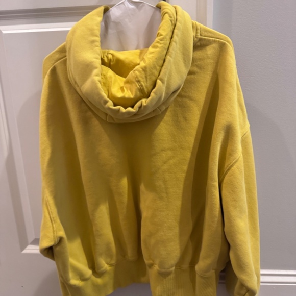 Nike Yellow Cropped Hoodie - Picture 2 of 3